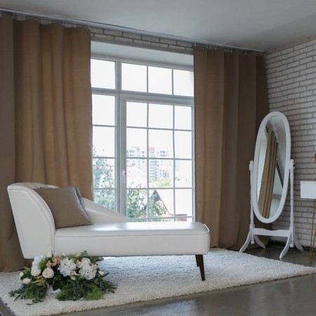 Curtain curtain "Ethel" 220x280 cm English style gray, 100% p/e-2