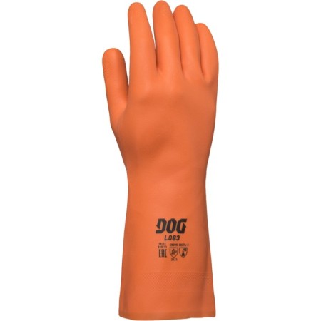 DOG L083 Gloves Latex chemically persistent with hb spraying size 9 (l)-1