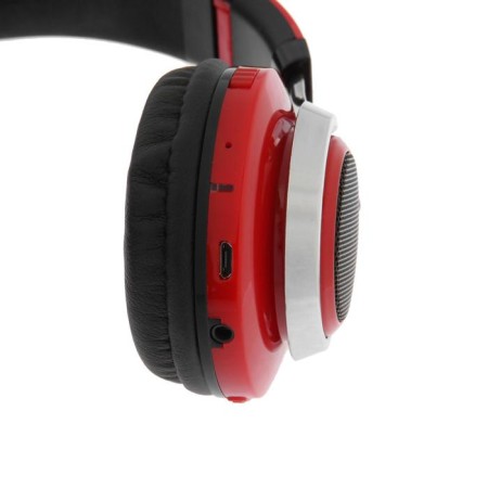 Luazon RX-1 headphones, wireless, invoices, BT 4.2, 250 mAh, LED, FM, Microsd, Reds-7