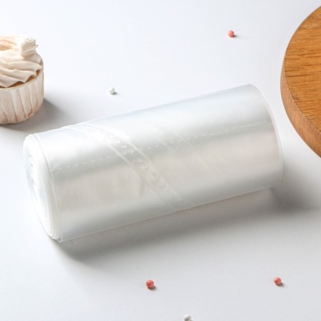 Confectionery bag, h = 35 cm, roll 100 pcs, 35 × 17 cm, color transparent color-1
