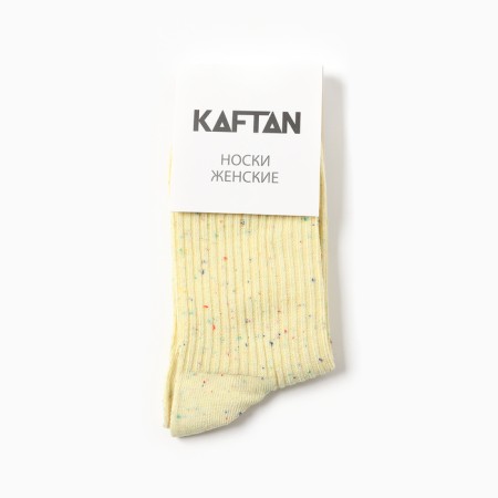 Women's socks kaftan "speck" size 36-39 (23-25 ​​cm), yellow-3