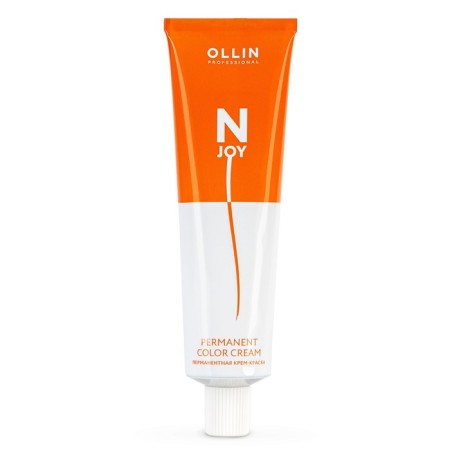 Cream-color hair Permanent Ollin Professional N-Joy, tone 5/77, light brown-haired intensive brown, 100 ml-5