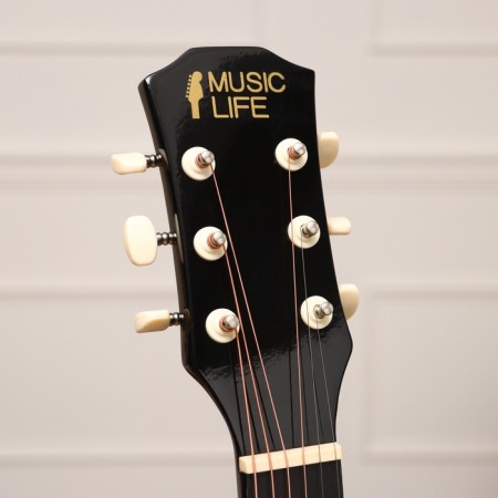 Music Life ML-50A BK guitarist set: guitar, cover, strings, belt, capodasters, mediators-2
