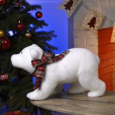 LED figure "Bear" 45 × 25 × 20 cm, phlock, AAX2 batteries (not in the kit), a glow of warm white-2