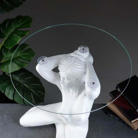 Claus - luminous table "Sitting girl" 50x39x52cm-5