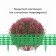 Decorative fence, 25 × 300 cm, 8 sections, plastic, green, "Ivushka"