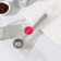 Spoon for coffee aroma, with a clamp, silver color