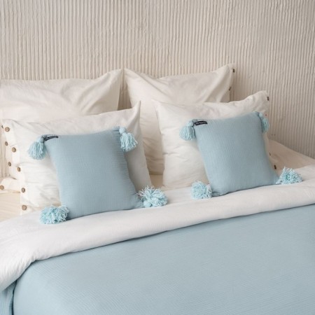 Shifu bedspread, size 220x240 cm, blue color-2