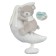 Musical Suspension "Gray Bear", groovy, with a rattle, on a crib, stroller, crumb I