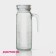 Glass jug with a lid of the shares "ribbed boundaries", 1 liter