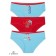 Panties for girls, height 152 cm, azure color, coral, azure, 3 pcs