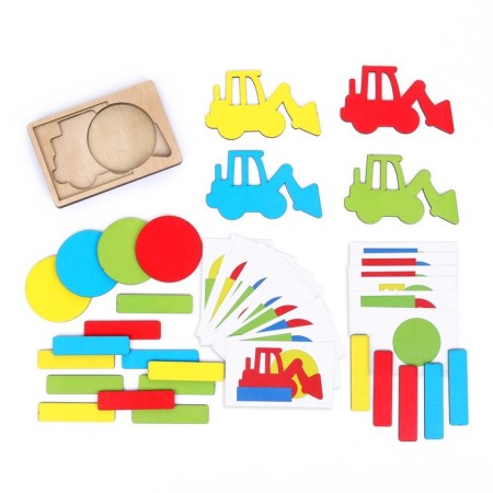 Educational game "Construction. Repeat on the model "-2
