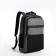 Male backpack on lightning, 3 external pockets, a USB connector, a suitcase mount, color gray color