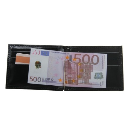 Build clamp, compartment for coins and cards, black color-1
