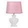 Hertz desktop lamp E14 40W white-pink 23x15x34 cm Risalux