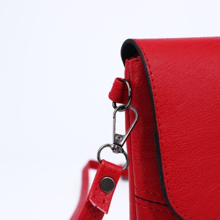 Magneta bag bag, long belt, red color-5