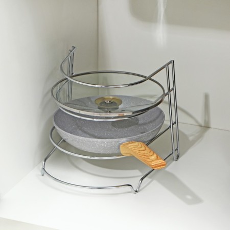 Storage for storage of a frying pan, 24 × 27 × 26 cm, color chromium-2