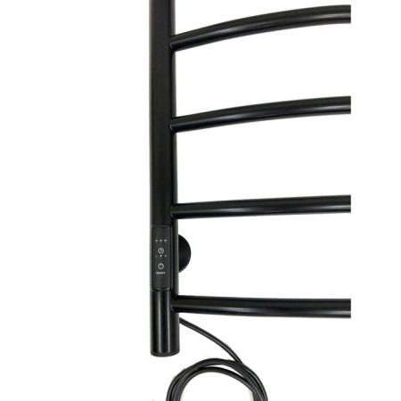 Electric towel "Sanprise" Classic P6, 400x600 mm, with a shelf, a university, black-5
