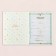 Birth certificate "Rainbow and Clouds" embossing, beige background, A4