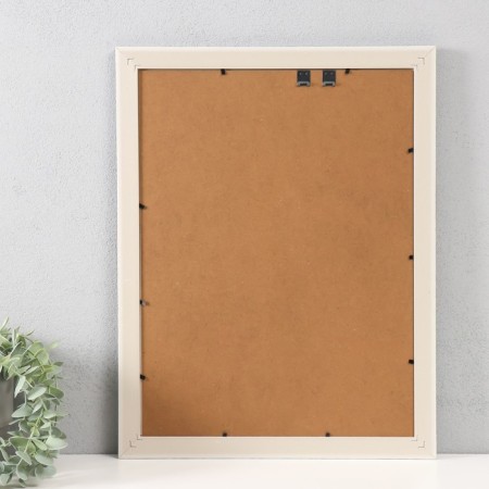 Photo frame plastic 30x40 cm "Weaving" dark gray with striped stroke 44.6x34.6x1 cm-2