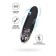 Mystim Sleak Freak vibrator with electrical stimulation, 14.5 cm, silicone, black color