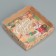 Box for confectionery products with PVC Happy New Year, 13 x 13 x 3 cm, new year
