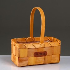 Wicker basket, sequoia, 23.5x13.5x11/28 cm, natural