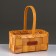 Wicker basket, sequoia, 23.5x13.5x11/28 cm, natural