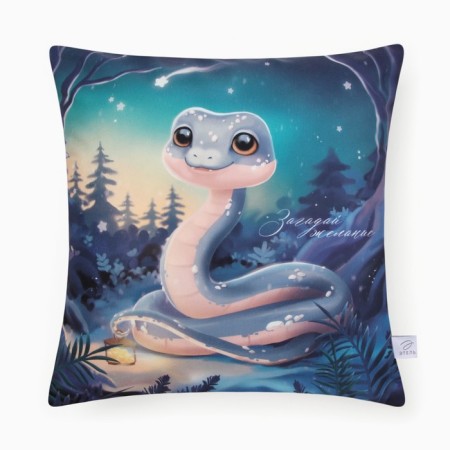 Czech on the pillow Ethel “Make a desire” 40x40 cm, velor