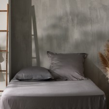 Slip on the elastic band SL Home Tencel 180*200+30 cm, col. grey