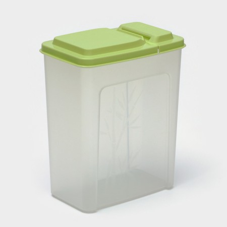 Capacity for bulk products, 1.75 liters, green color