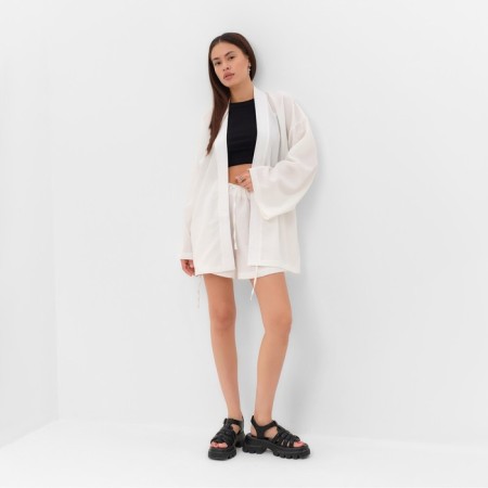 Women's costume (kimono and shorts) Mist Summer Time, White, R.48-4