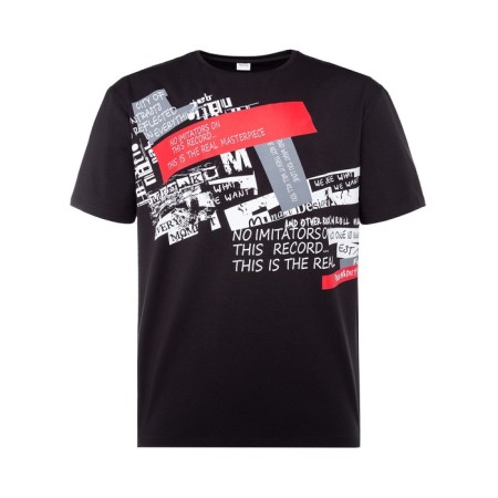 T-shirt male minku color black, rr 54-6