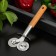 Knife for pizza and dough the Valdai Dolyan, two -sided, beige color, silver color