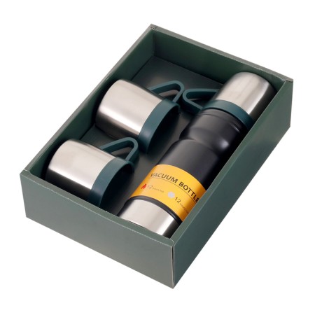 Set "Master K": Thermos 680 ml and 3 circles, retains heat 12 hours, black-3