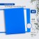 Notebook on rings A5 80 sheets in the Calligrata cage blue, PVC cover cover