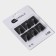 A set of metal self -adhesive hooks Savanna Black Loft Box, 6 pcs, 3.5 × 3.8 × 1.8 cm