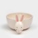 The plate is deep "bunny", white, ceramics, d = 18 cm, 1.6 l, Iran
