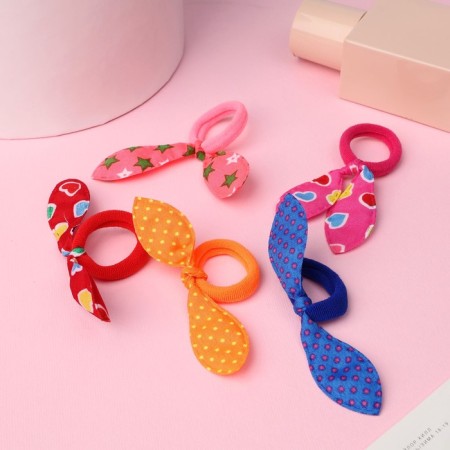 Hair gum "Bow" (set of 5 pcs) bow, mix-1