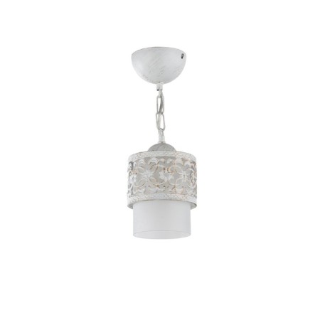 Suspended lamp 60W, 1HE27, 17.5x12 cm, white