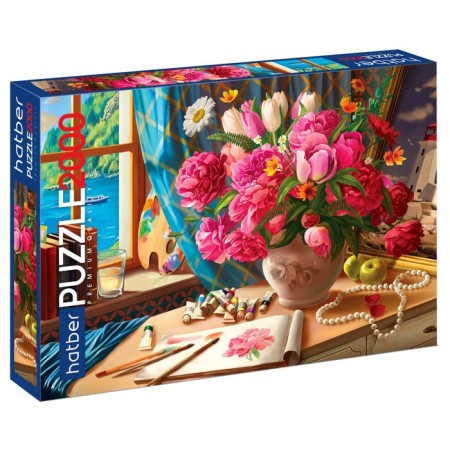 Puzzle "Watercolor Bouquet", 2000 elements