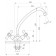 FAUZT FZS-223-07 kitchen mixer, two-wound, excess length 205 mm, chrome