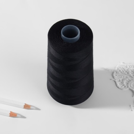 Threads 25ll, 5000 m, black color No. 6818-2