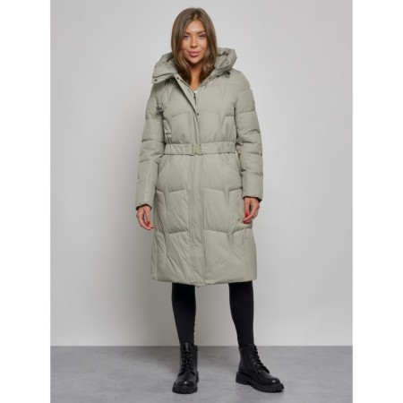 Coat insulated winter female, size 42, green color