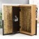 Safe Brush tree to the leatherette "World Half Black" 21x13x5 cm