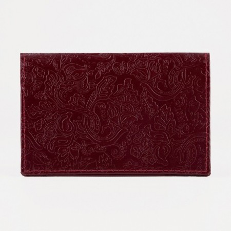 Cover for passport, burgundy color-1