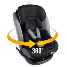 Автокресло детское Zlatek Cruiser, группа 0+/1/2/3 (0-36 кг), крепление Isofix, цвет чёрно-серый