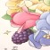 Sticker of plastic interior color "Girl with a cat and a bouquet" 2 sheets 30x90 cm