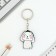 Acrylic key -keychain "Bunny", 3.5 x 10 cm