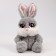 Soft toy "" Bunny ", the color is gray